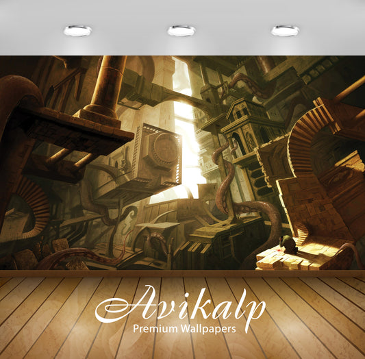 Avikalp Exclusive AWI706 Abstract HD Wallpapers for Living room, Hall, Kids Room, Kitchen, TV Backgr