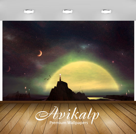 Avikalp Exclusive AWI809 Abstract HD Wallpapers for Living room, Hall, Kids Room, Kitchen, TV Backgr