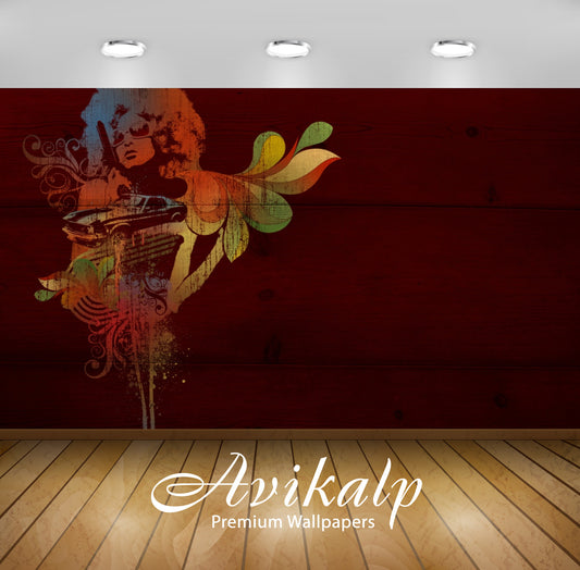 Avikalp Exclusive AWI823 Abstract HD Wallpapers for Living room, Hall, Kids Room, Kitchen, TV Backgr