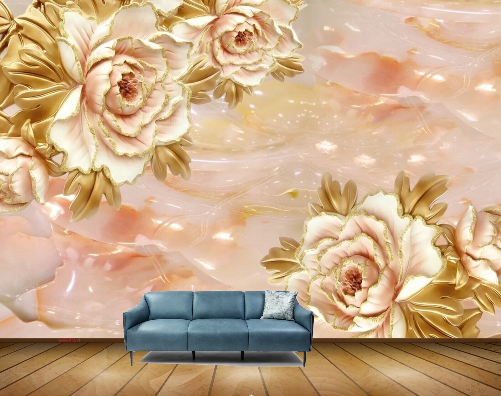 Avikalp MWZ0051 White Green Flowers HD Wallpaper Avikalp MWZ0051 White Green Flowers HD Wallpaper