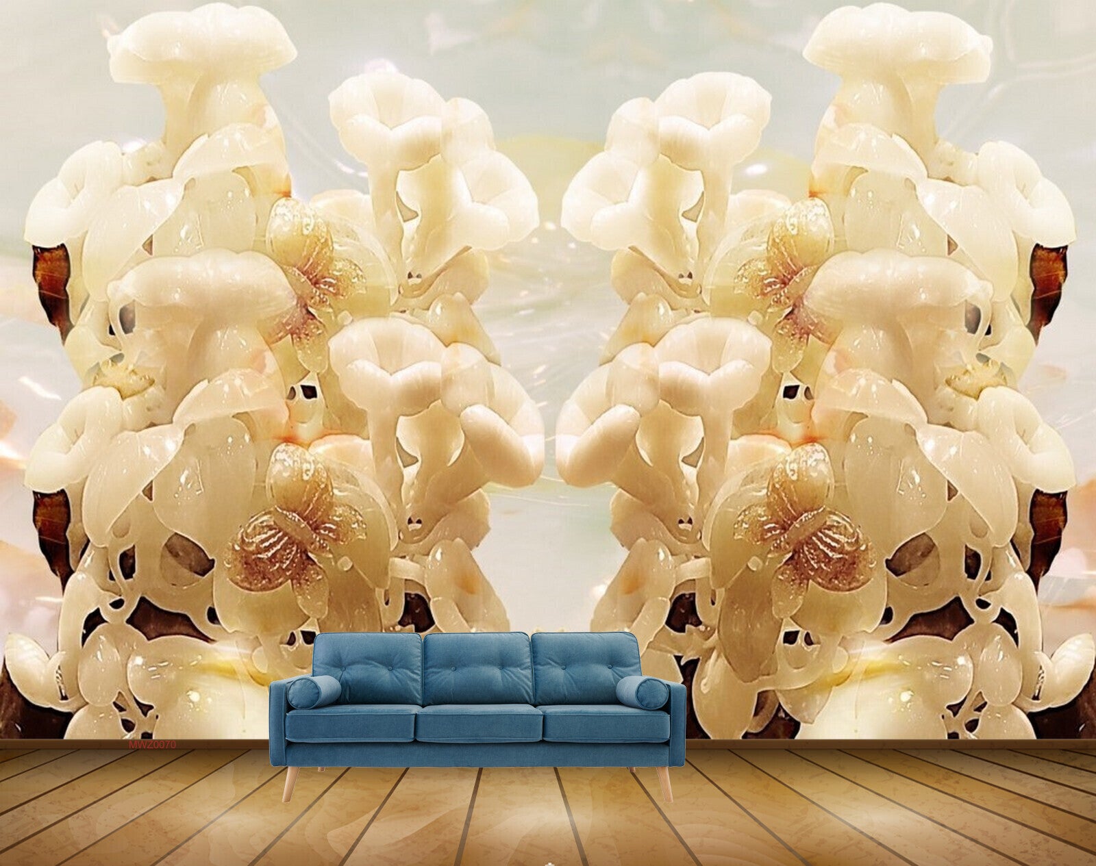 Avikalp MWZ0070 White Orange Flowers Butterflies HD Wallpaper Avikalp MWZ0070 White Orange Flowers Butterflies HD Wallpaper