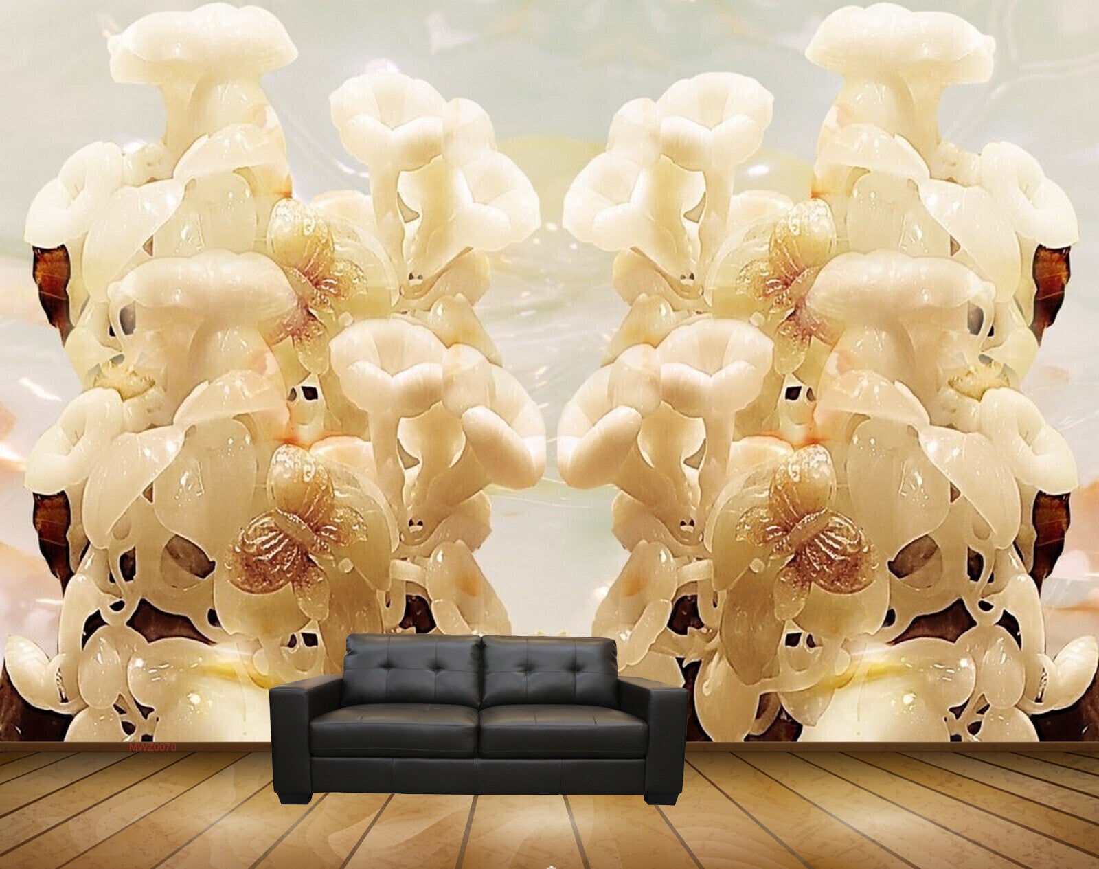 Avikalp MWZ0070 White Orange Flowers Butterflies 3D HD Wallpaper Avikalp MWZ0070 White Orange Flowers Butterflies 3D HD Wallpaper