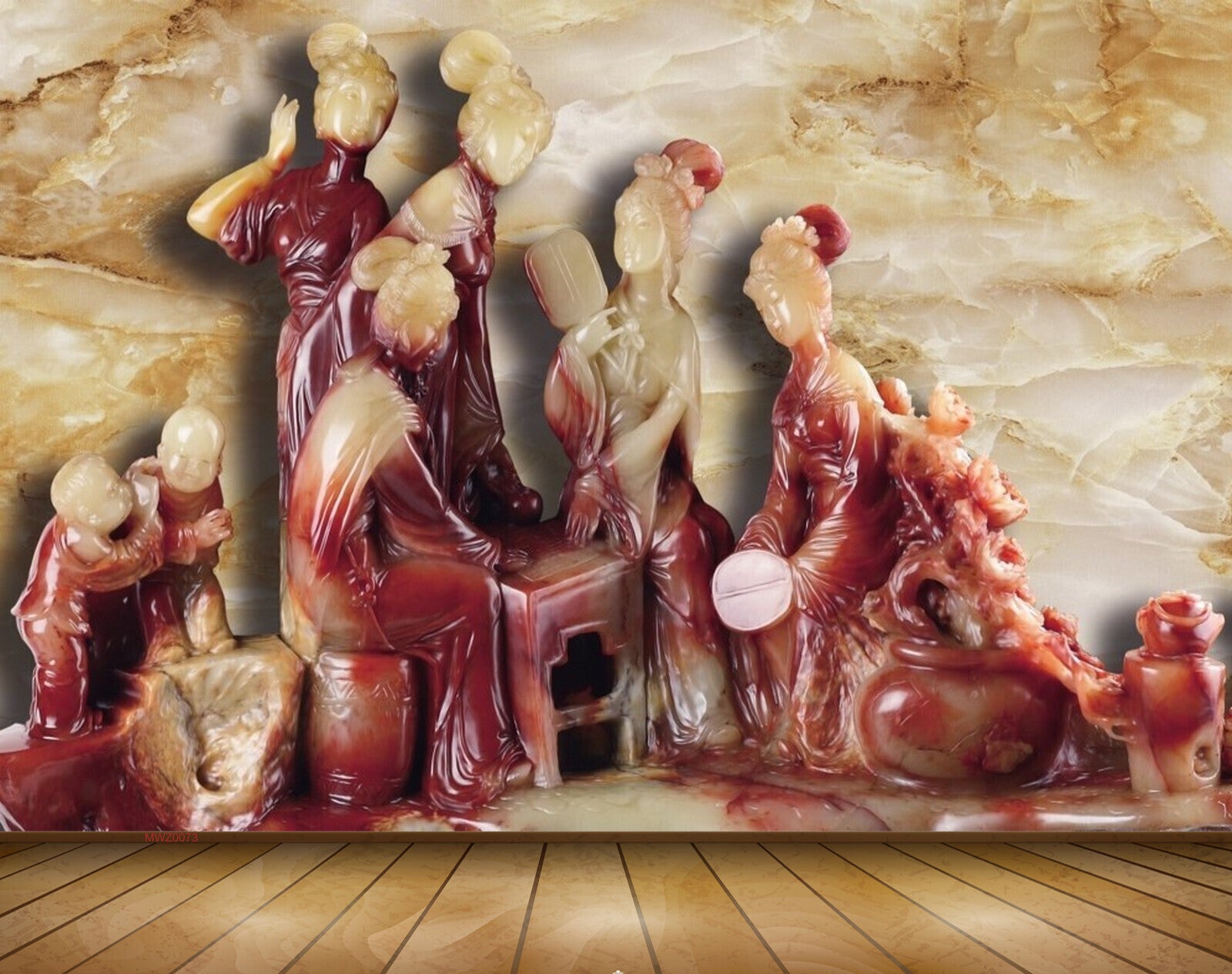 Avikalp MWZ0073 Cream Pink People 3D HD Wallpaper Avikalp MWZ0073 Cream Pink People 3D HD Wallpaper