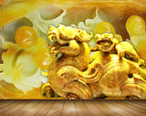 Avikalp MWZ0091 Yellow White Animal 3D HD Wallpaper Avikalp MWZ0091 Yellow White Animal 3D HD Wallpaper