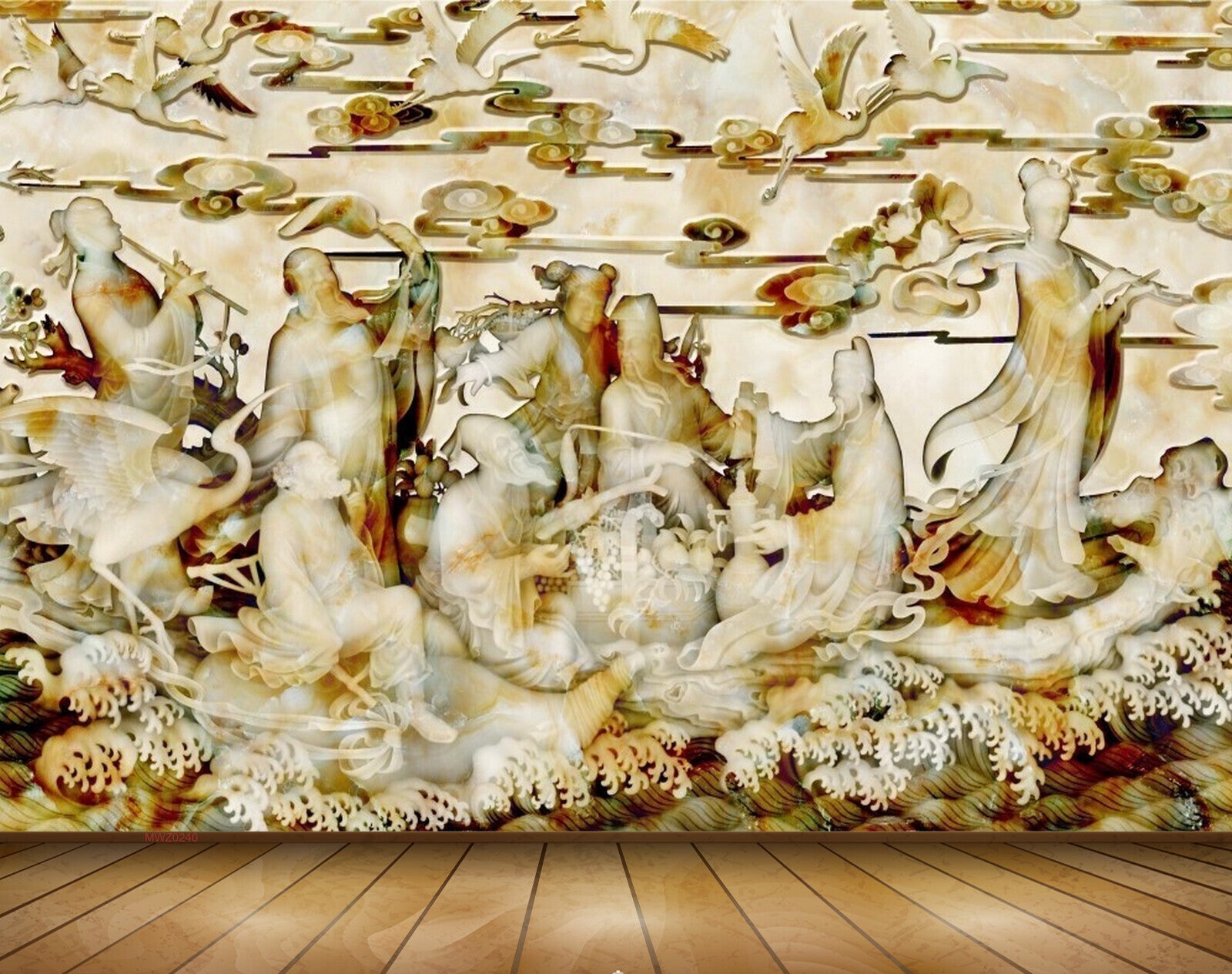 Avikalp MWZ0240 White Swans Birds People 3D HD Wallpaper Avikalp MWZ0240 White Swans Birds People 3D HD Wallpaper