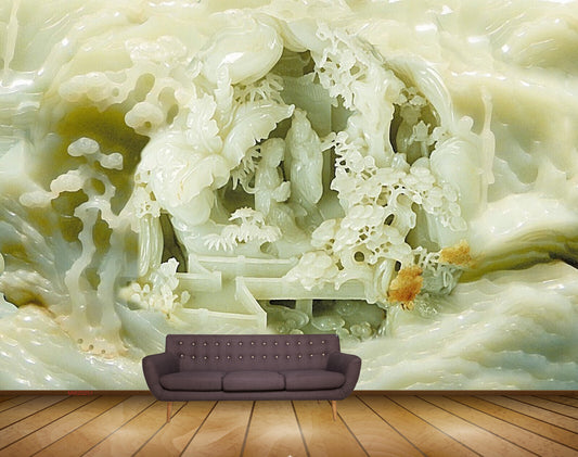 Avikalp MWZ0251 White Trees People Stones HD Wallpaper