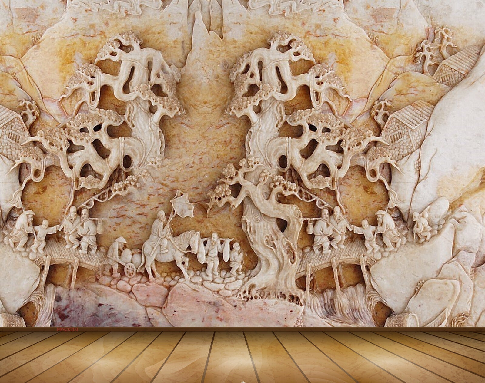 Avikalp MWZ0260 Horses People Trees Stones 3D HD Wallpaper Avikalp MWZ0260 Horses People Trees Stones 3D HD Wallpaper