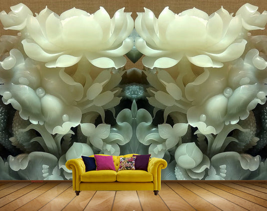 Avikalp MWZ0293 White Flowers HD Wallpaper