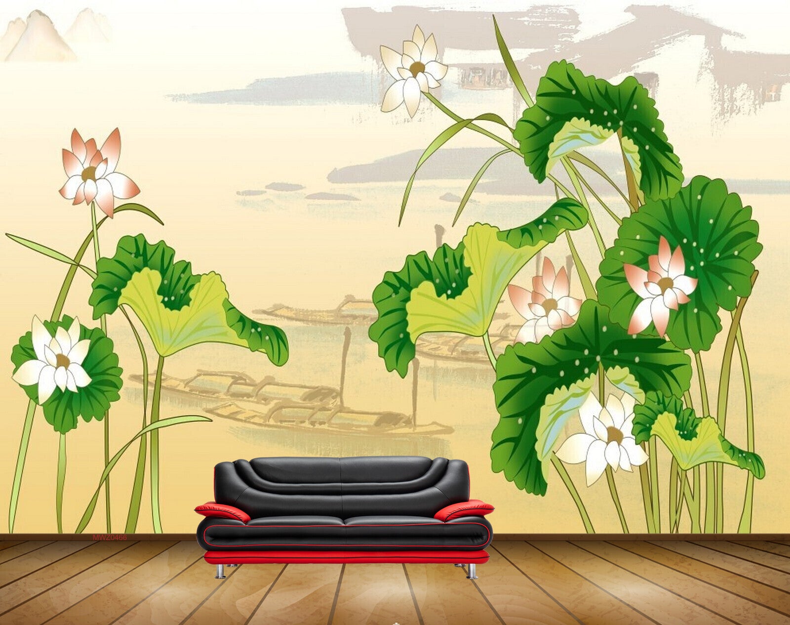 Avikalp MWZ0466 Coralpink White Flowers Greenary 3D HD Wallpaper Avikalp MWZ0466 Coralpink White Flowers Greenary 3D HD Wallpaper