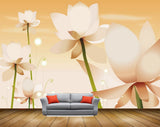 Avikalp MWZ0468 CoralOrange White Lotus Flowers 3D HD Wallpaper Avikalp MWZ0468 CoralOrange White Lotus Flowers 3D HD Wallpaper