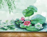 Avikalp MWZ0570 Pink White Lotus Flowers Leaves Creepers 3D HD Wallpaper Avikalp MWZ0570 Pink White Lotus Flowers Leaves Creepers 3D HD Wallpaper
