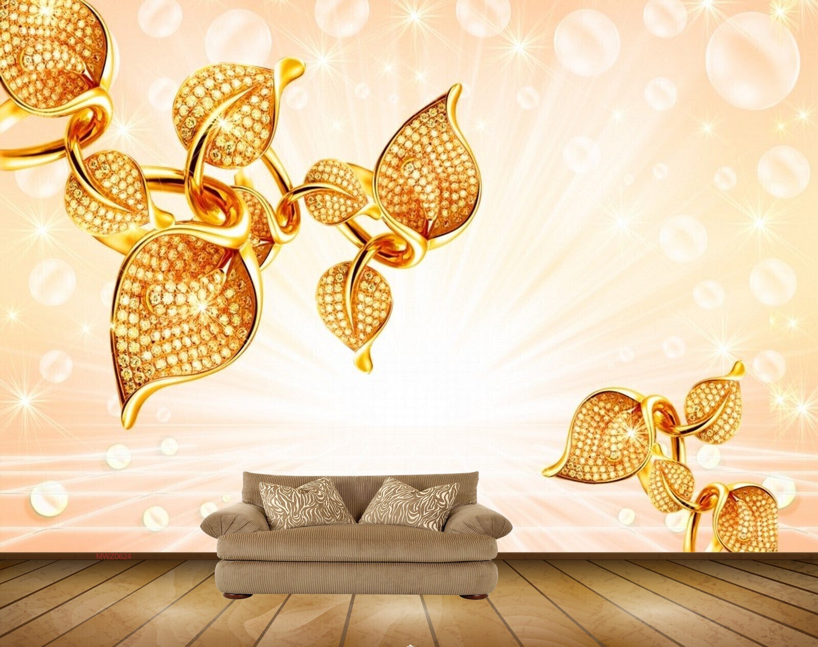 Avikalp MWZ0624 Golden Leaves HD Wallpaper Avikalp MWZ0624 Golden Leaves HD Wallpaper