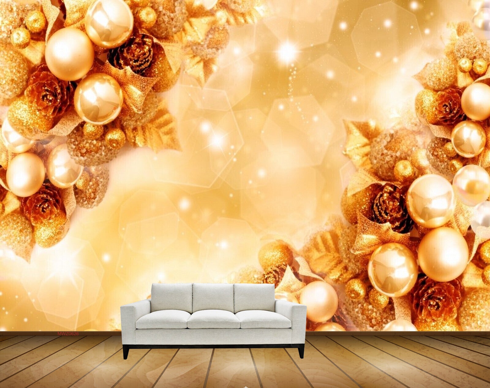 Avikalp MWZ0626 Golden Flowers Leaves HD Wallpaper Avikalp MWZ0626 Golden Flowers Leaves HD Wallpaper