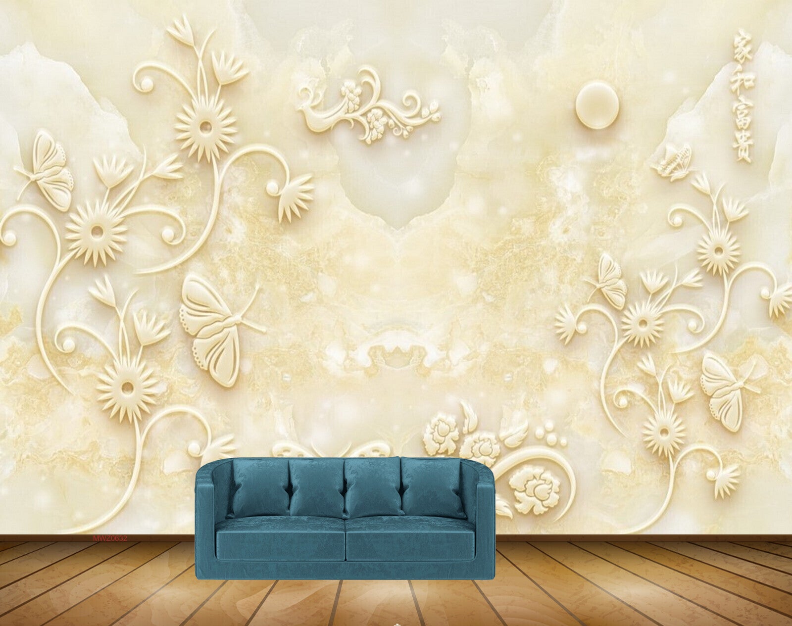 Avikalp MWZ0632 Flowers Butterflies Moon HD Wallpaper Avikalp MWZ0632 Flowers Butterflies Moon HD Wallpaper