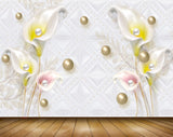 Avikalp MWZ0647 White Pink Yellow Flowers 3D HD Wallpaper Avikalp MWZ0647 White Pink Yellow Flowers 3D HD Wallpaper