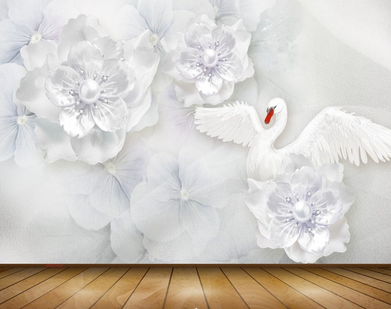 Avikalp MWZ0650 White Flowers Crane 3D HD Wallpaper Avikalp MWZ0650 White Flowers Crane 3D HD Wallpaper