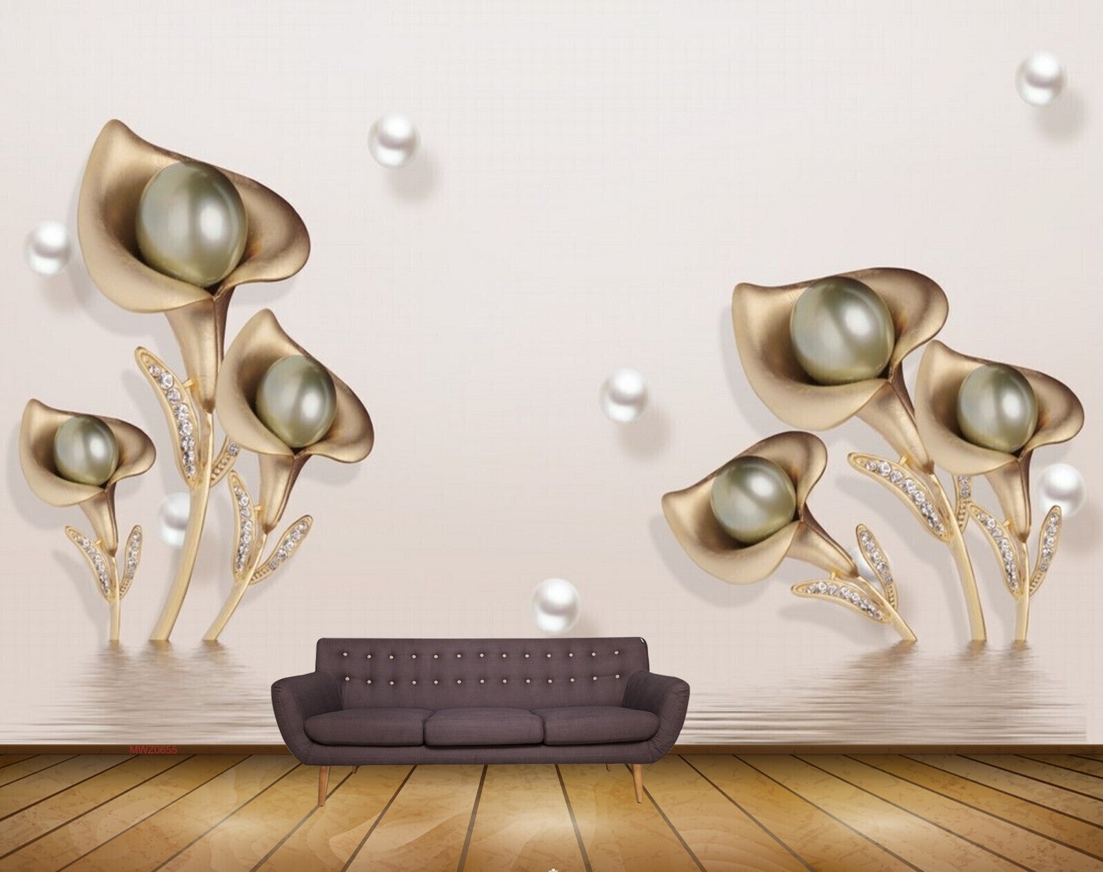 Avikalp MWZ0655 Golden Flowers HD Wallpaper Avikalp MWZ0655 Golden Flowers HD Wallpaper