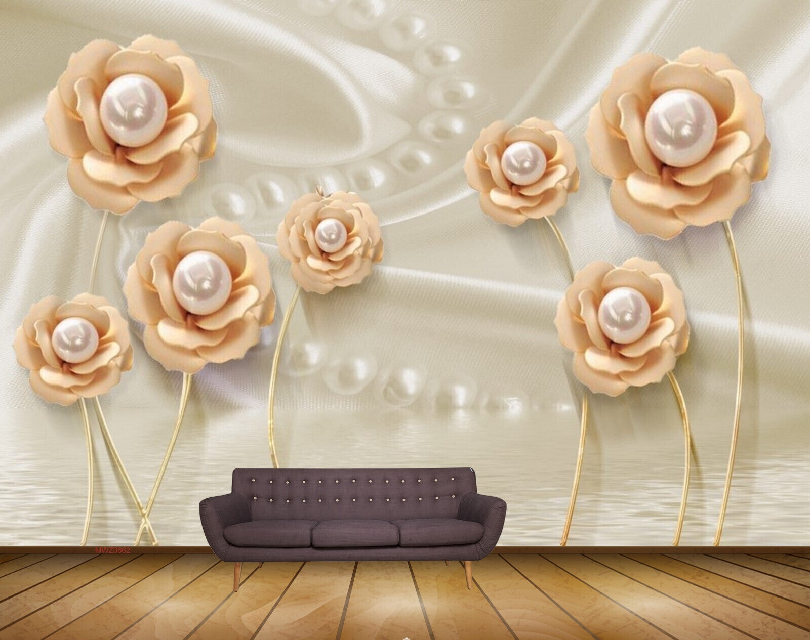 Avikalp MWZ0662 Peach Flowers 3D HD Wallpaper Avikalp MWZ0662 Peach Flowers 3D HD Wallpaper