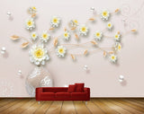 Avikalp MWZ0664 White Yellow Flowers HD Wallpaper Avikalp MWZ0664 White Yellow Flowers HD Wallpaper