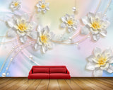 Avikalp MWZ0665 white Yellow Flowers 3D HD Wallpaper Avikalp MWZ0665 white Yellow Flowers 3D HD Wallpaper