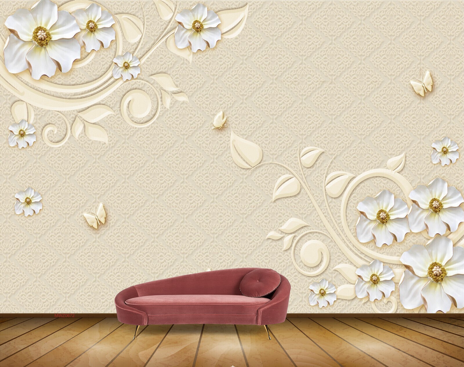 Avikalp MWZ0672 White Flowers Butterflies HD Wallpaper Avikalp MWZ0672 White Flowers Butterflies HD Wallpaper