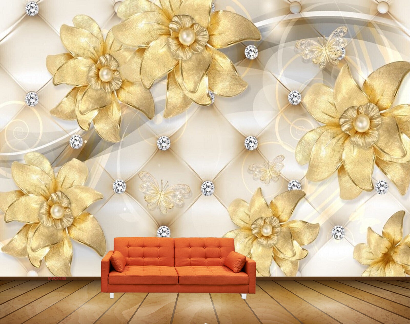 Avikalp MWZ0689 Yellow Flowers Butterflies HD Wallpaper Avikalp MWZ0689 Yellow Flowers Butterflies HD Wallpaper