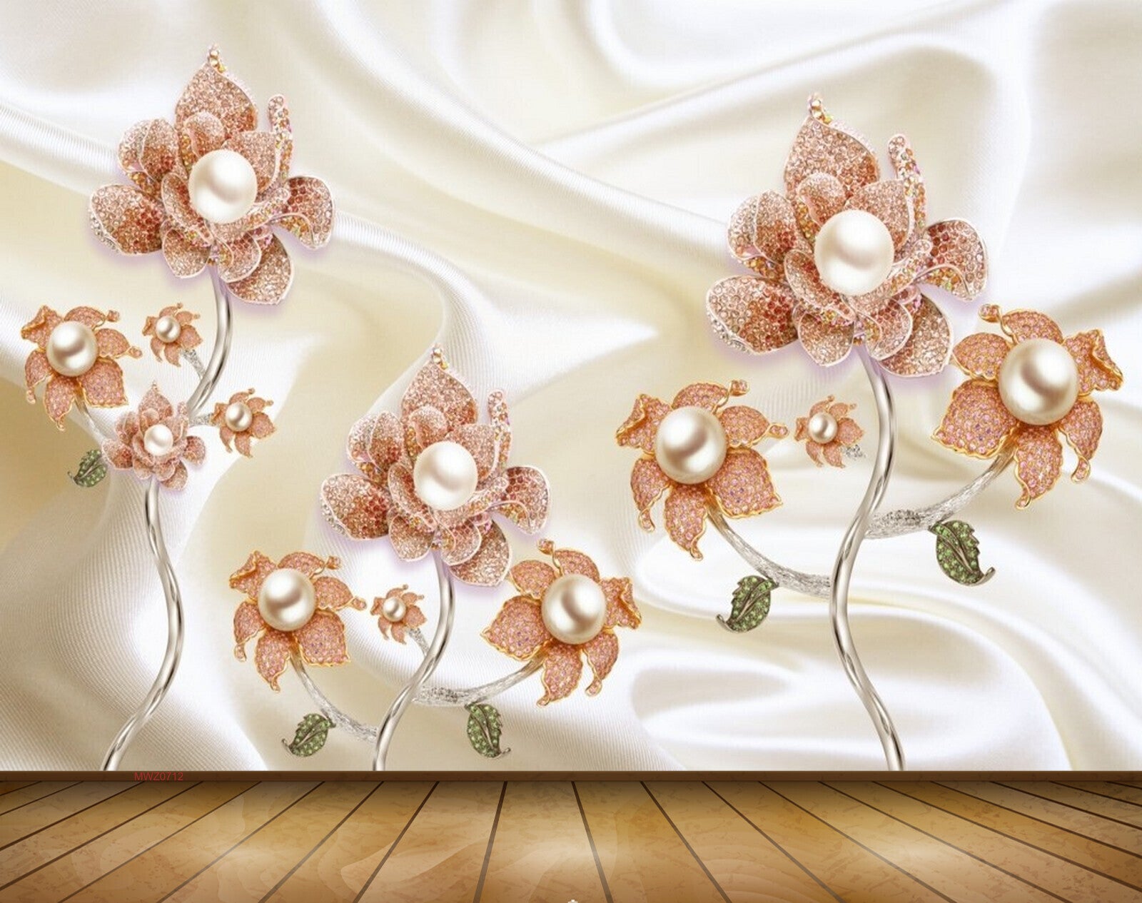 Avikalp MWZ0712 Pink White Flowers 3D HD Wallpaper Avikalp MWZ0712 Pink White Flowers 3D HD Wallpaper