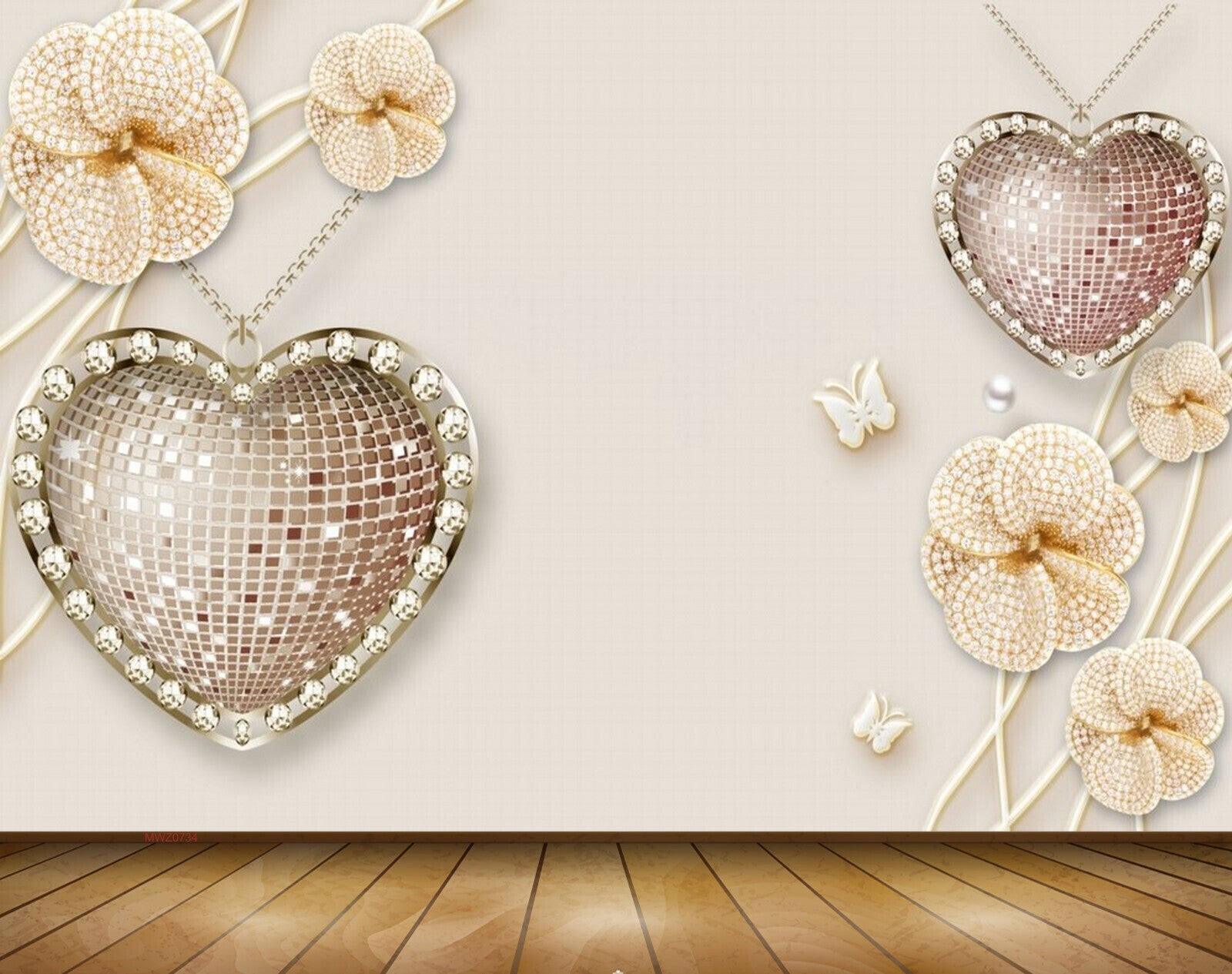 Avikalp MWZ0734 Orange Flowers Butterflies 3D HD Wallpaper Avikalp MWZ0734 Orange Flowers Butterflies 3D HD Wallpaper