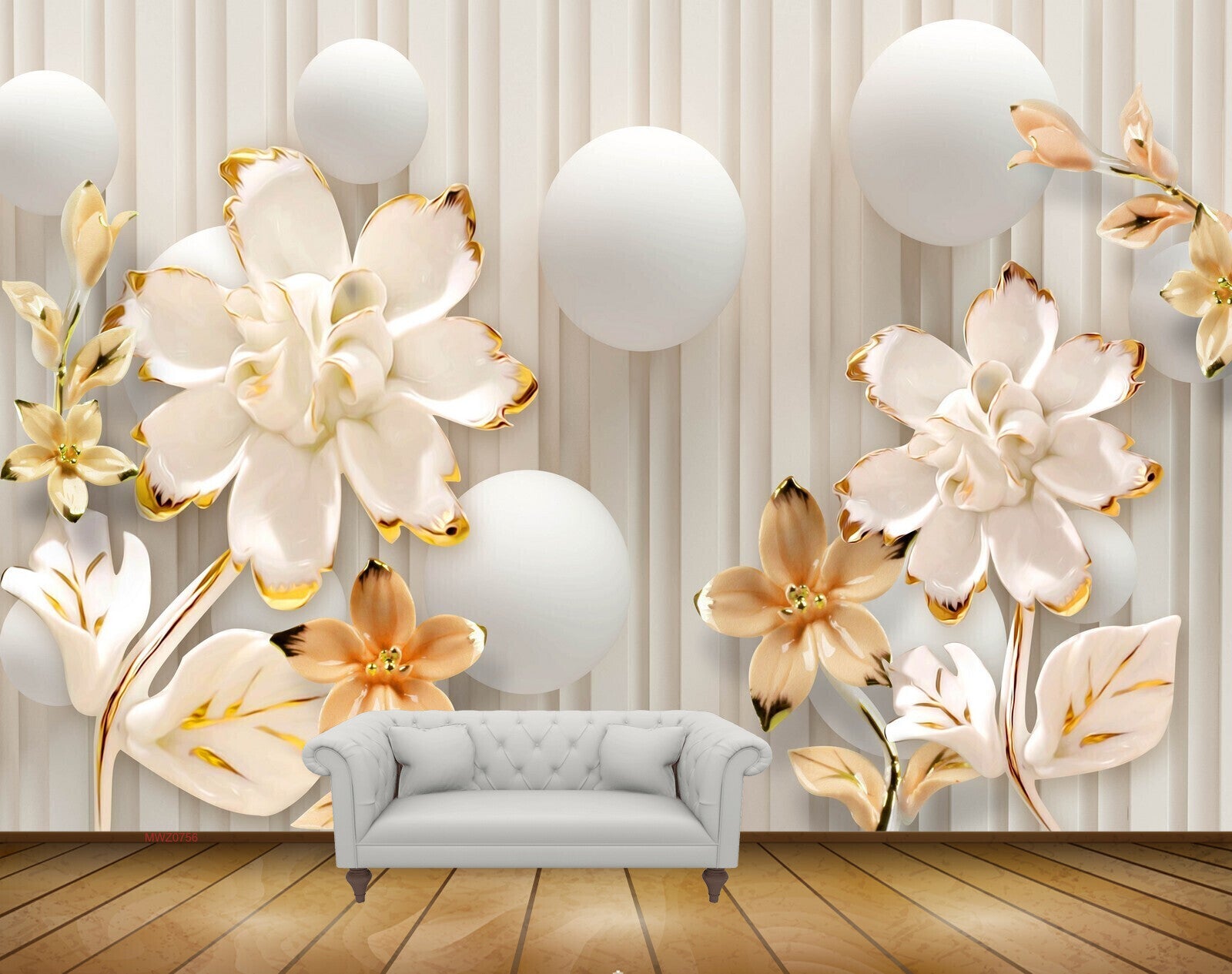 Avikalp MWZ0756 White Pink Flowers Leaves HD Wallpaper Avikalp MWZ0756 White Pink Flowers Leaves HD Wallpaper