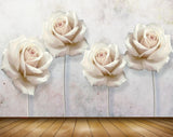 Avikalp MWZ0769 White Flowers 3D HD Wallpaper Avikalp MWZ0769 White Flowers 3D HD Wallpaper