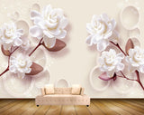 Avikalp MWZ0773 White Flowers Leaves 3D HD Wallpaper Avikalp MWZ0773 White Flowers Leaves 3D HD Wallpaper