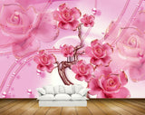 Avikalp MWZ0781 Pink Flowers Branches 3D HD Wallpaper Avikalp MWZ0781 Pink Flowers Branches 3D HD Wallpaper