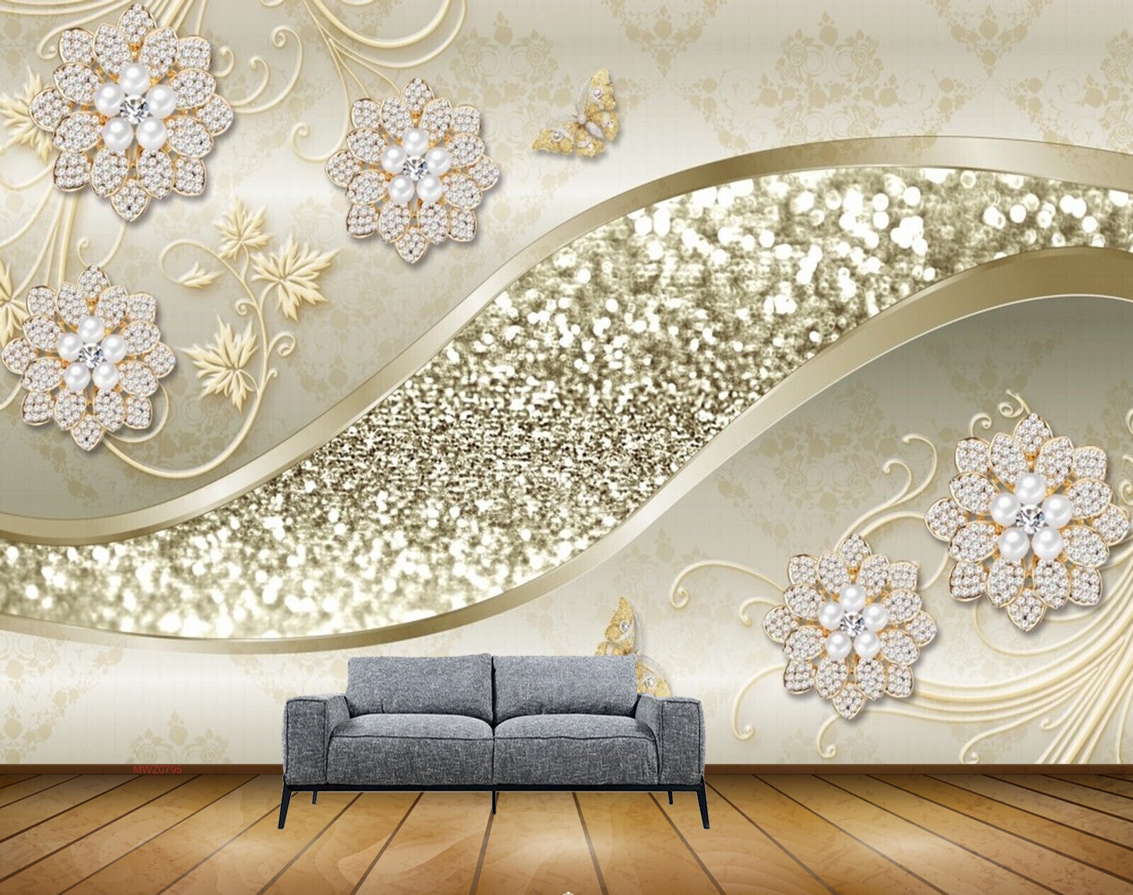 Avikalp MWZ0795 White Flowers Butterflies Leaves HD Wallpaper Avikalp MWZ0795 White Flowers Butterflies Leaves HD Wallpaper