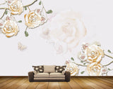 Avikalp MWZ0817 White Yellow flowers Leaves HD Wallpaper Avikalp MWZ0817 White Yellow flowers Leaves HD Wallpaper