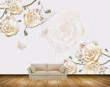 Avikalp MWZ0817 White Yellow flowers Leaves 3D HD Wallpaper Avikalp MWZ0817 White Yellow flowers Leaves 3D HD Wallpaper