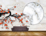 Avikalp MWZ0834 Orange Flowers Branches Moon 3D HD Wallpaper Avikalp MWZ0834 Orange Flowers Branches Moon 3D HD Wallpaper