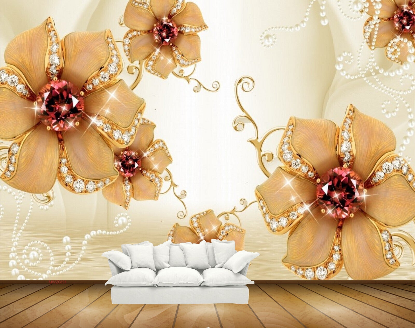 Avikalp MWZ0851 Orange Flowers Leaves HD Wallpaper Avikalp MWZ0851 Orange Flowers Leaves HD Wallpaper