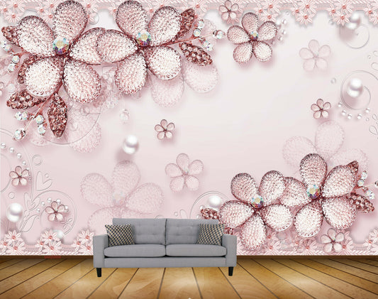 Avikalp MWZ0859 Pink Flowers Plants HD Wallpaper