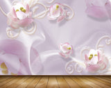 Avikalp MWZ0861 Pink White Flowers 3D HD Wallpaper Avikalp MWZ0861 Pink White Flowers 3D HD Wallpaper