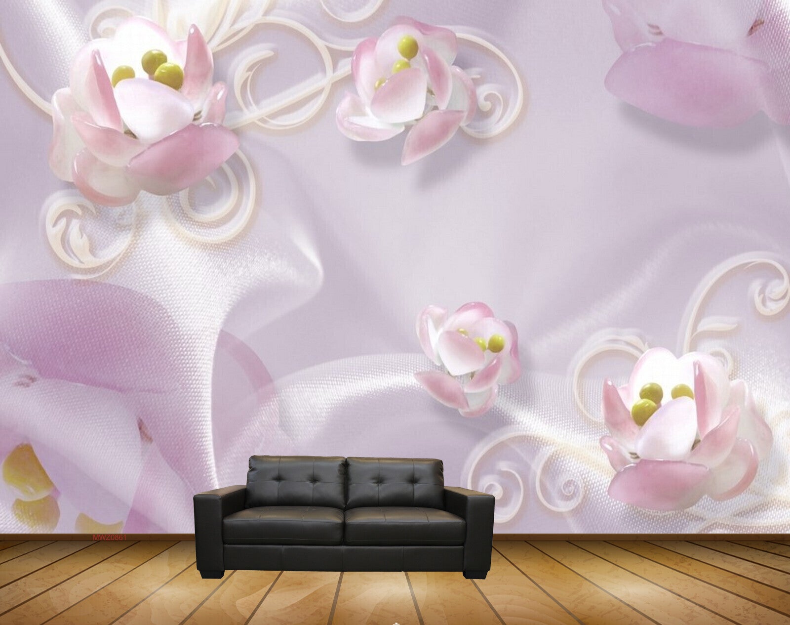 Avikalp MWZ0861 Pink White Flowers 3D HD Wallpaper Avikalp MWZ0861 Pink White Flowers 3D HD Wallpaper