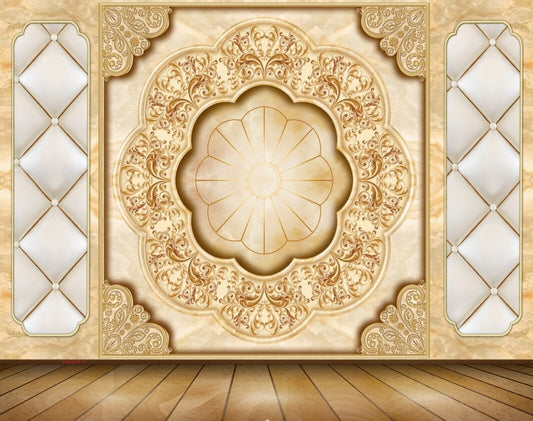 Avikalp MWZ0873 Orange Flowers 3D HD Wallpaper