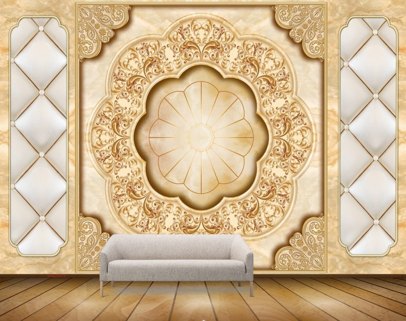 Avikalp MWZ0873 Orange Flowers 3D HD Wallpaper Avikalp MWZ0873 Orange Flowers 3D HD Wallpaper