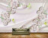 Avikalp MWZ0877 White Pink Flowers Butterflies 3D HD Wallpaper Avikalp MWZ0877 White Pink Flowers Butterflies 3D HD Wallpaper