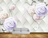 Avikalp MWZ0889 White Rose Flowers 3D HD Wallpaper Avikalp MWZ0889 White Rose Flowers 3D HD Wallpaper