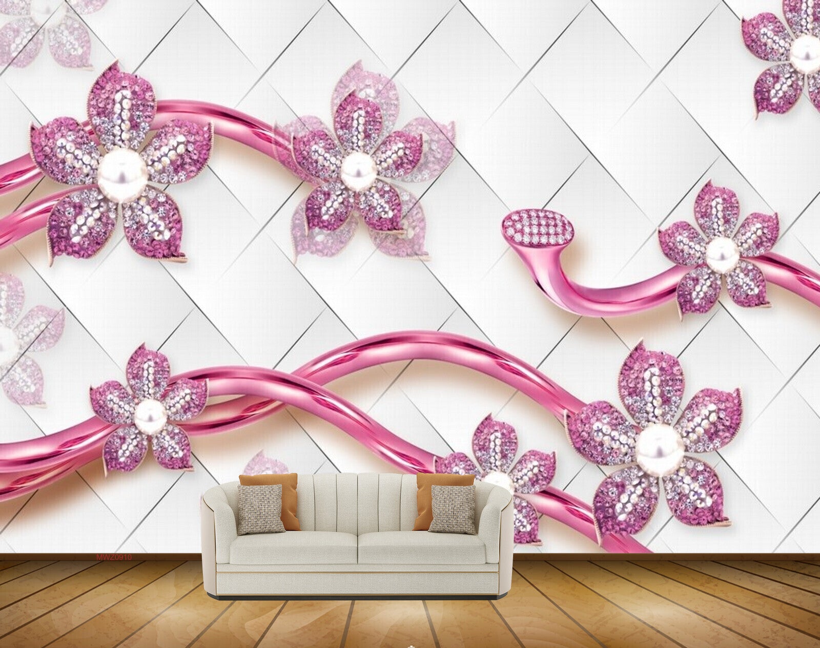 Avikalp MWZ0910 Pink White Flowers HD Wallpaper Avikalp MWZ0910 Pink White Flowers HD Wallpaper