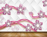 Avikalp MWZ0910 Pink White Flowers 3D HD Wallpaper Avikalp MWZ0910 Pink White Flowers 3D HD Wallpaper
