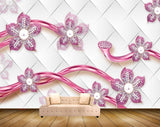 Avikalp MWZ0910 Pink White Flowers 3D HD Wallpaper Avikalp MWZ0910 Pink White Flowers 3D HD Wallpaper