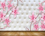 Avikalp MWZ0920 Pink Flowers Leaves 3D HD Wallpaper Avikalp MWZ0920 Pink Flowers Leaves 3D HD Wallpaper