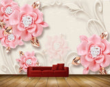 Avikalp MWZ0921 Pink White Flowers Leaves 3D HD Wallpaper Avikalp MWZ0921 Pink White Flowers Leaves 3D HD Wallpaper