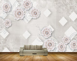 Avikalp MWZ0960 White Flowers Butterflies 3D HD Wallpaper Avikalp MWZ0960 White Flowers Butterflies 3D HD Wallpaper